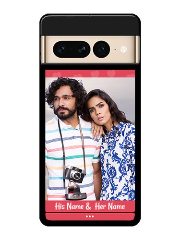 Custom Google Pixel 7 Pro 5G Custom Glass Phone Case - Simple Love Design