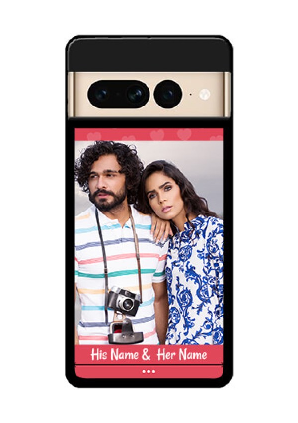 Google Pixel 7 Pro 5G Custom Glass Phone Case - Simple Love Design