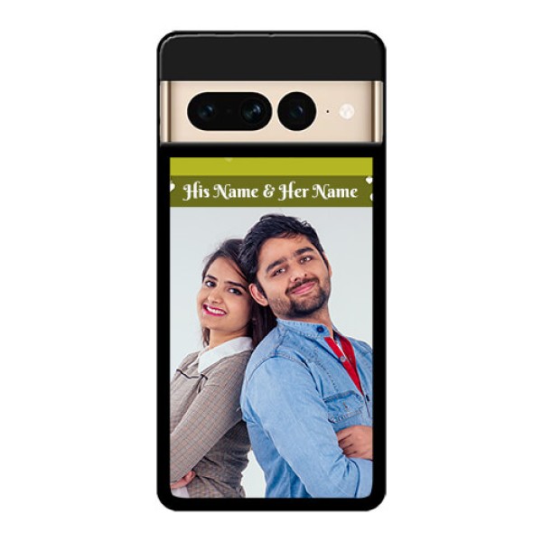 Google Pixel 7 Pro 5G Custom Glass Phone Case - You & Me Heart Design