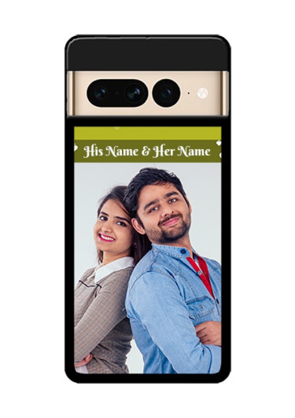 Google Pixel 7 Pro 5G Custom Glass Phone Case - You & Me Heart Design
