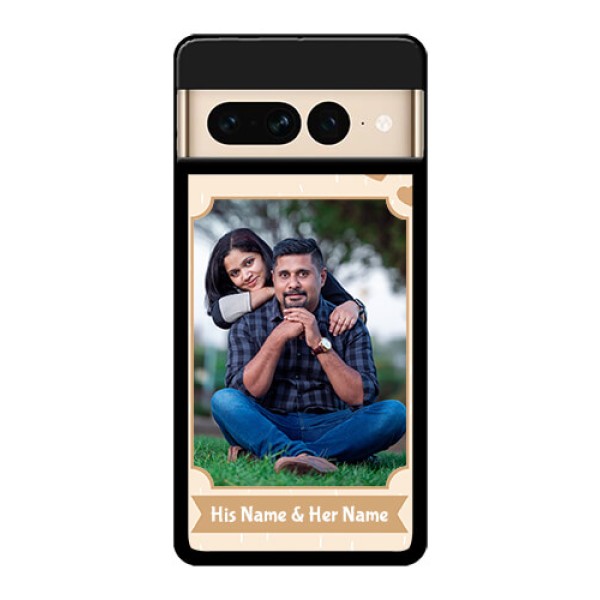 Google Pixel 7 Pro 5G Custom Glass Phone Case - With Confetti Love Design