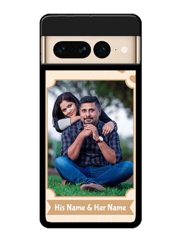 Custom Google Pixel 7 Pro 5G Custom Glass Phone Case - With Confetti Love Design