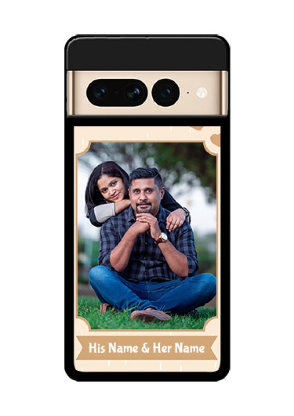 Google Pixel 7 Pro 5G Custom Glass Phone Case - With Confetti Love Design