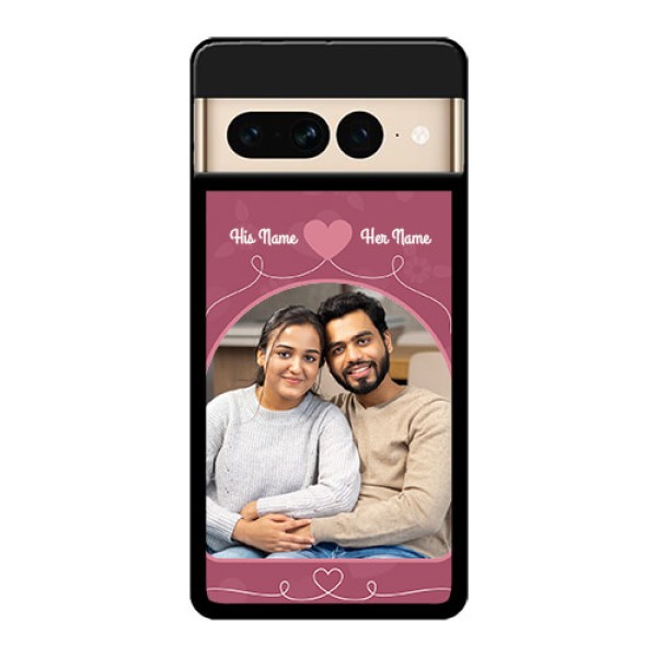 Google Pixel 7 Pro 5G Custom Glass Phone Case - Love Floral Design