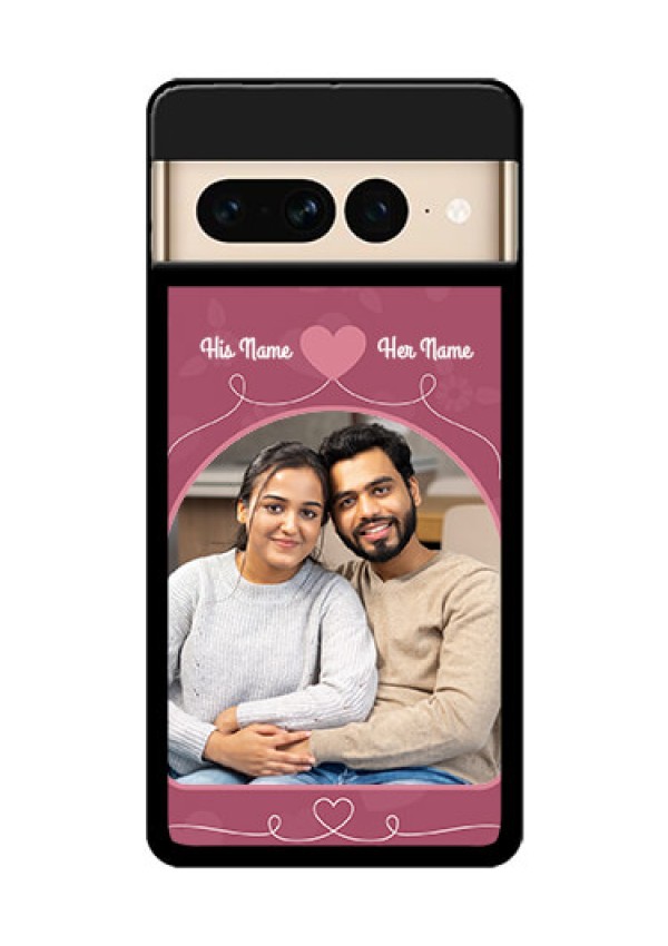Google Pixel 7 Pro 5G Custom Glass Phone Case - Love Floral Design