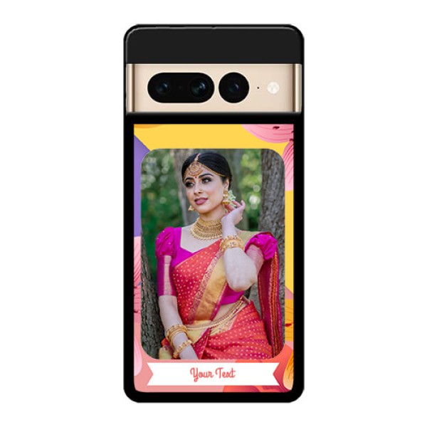 Google Pixel 7 Pro 5G Custom Glass Phone Case - 3 Image With Vintage Floral Design