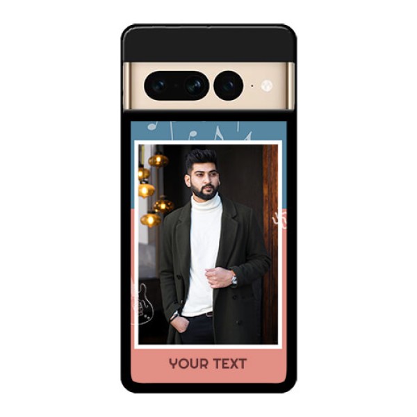 Google Pixel 7 Pro 5G Custom Glass Phone Case - With Color Musical Note Design