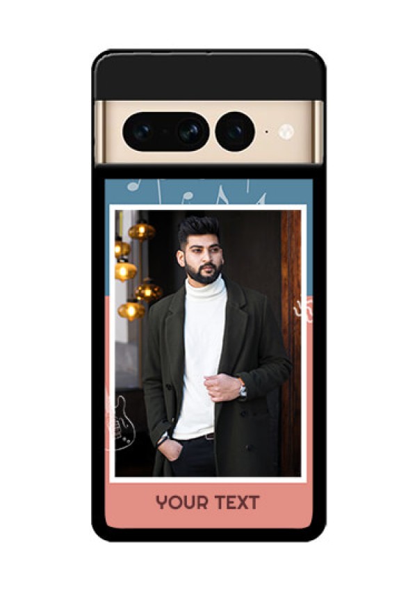 Google Pixel 7 Pro 5G Custom Glass Phone Case - With Color Musical Note Design