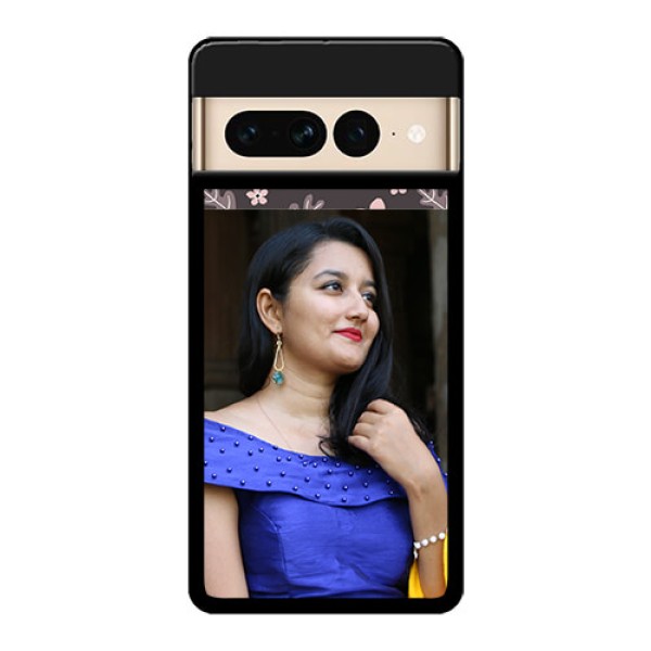 Google Pixel 7 Pro 5G Custom Glass Phone Case - Stylish Floral Design