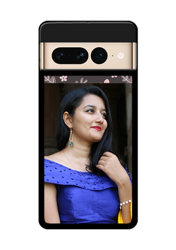 Google Pixel 7 Pro 5G Custom Glass Phone Case - Stylish Floral Design