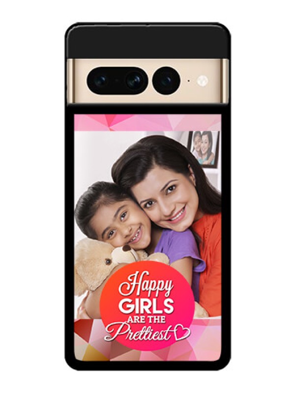 Custom Google Pixel 7 Pro 5G Custom Glass Phone Case - Abstract Triangle Design