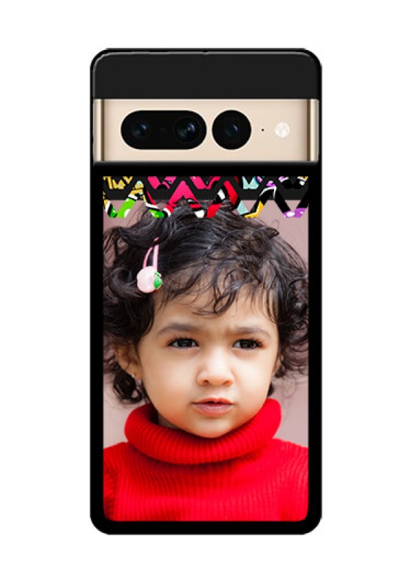 Google Pixel 7 Pro 5G Custom Glass Phone Case - Neon Abstract Design