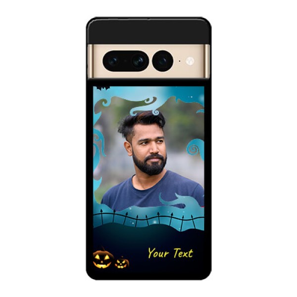 Google Pixel 7 Pro 5G Custom Glass Phone Case - Halloween Frame Design