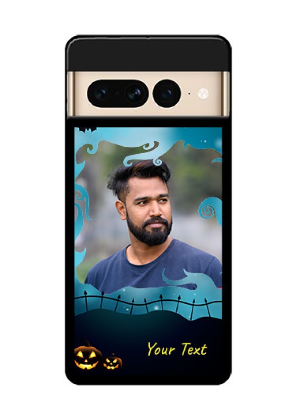 Google Pixel 7 Pro 5G Custom Glass Phone Case - Halloween Frame Design