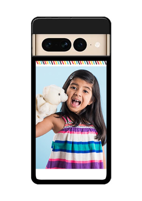 Google Pixel 7 Pro 5G Custom Glass Phone Case - Line Art Design