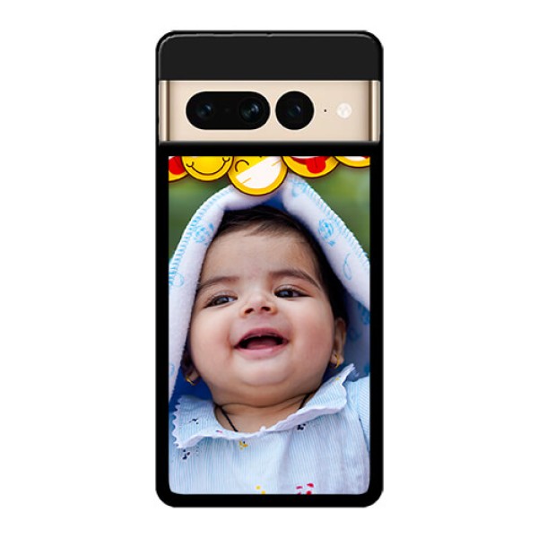 Google Pixel 7 Pro 5G Custom Glass Phone Case - With Smiley Emoji Design