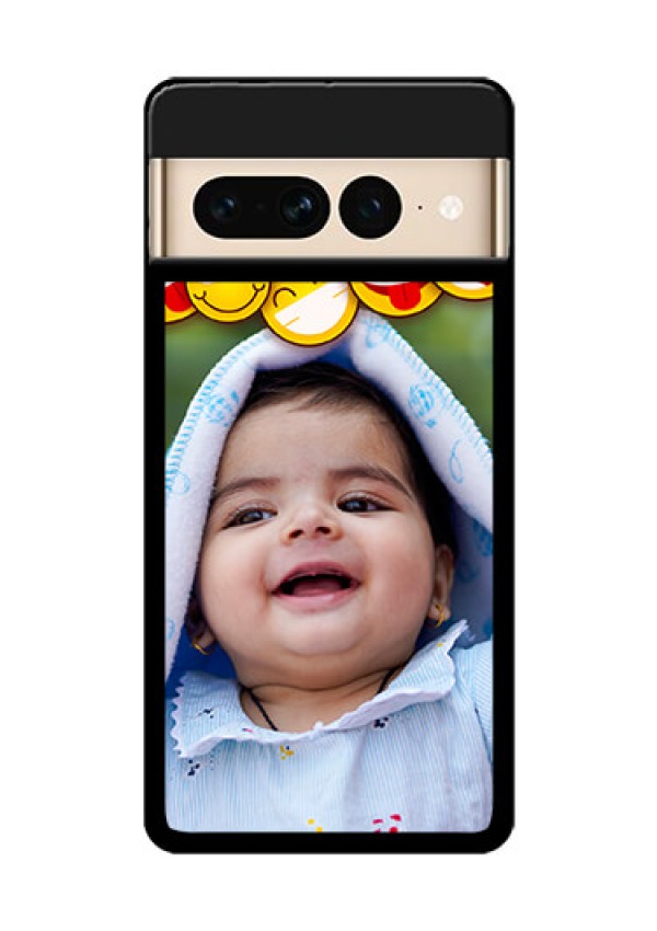 Google Pixel 7 Pro 5G Custom Glass Phone Case - With Smiley Emoji Design