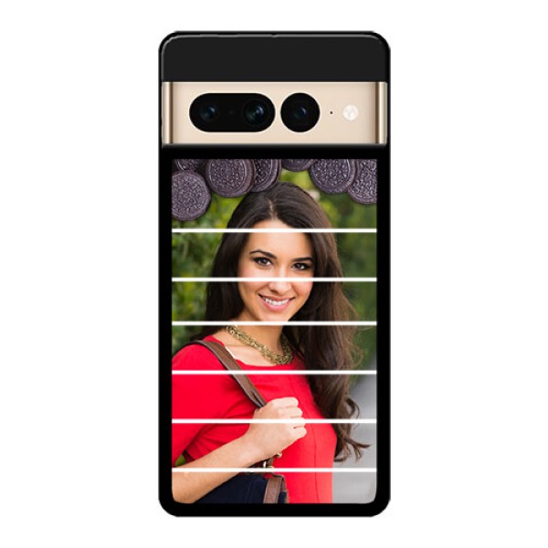 Google Pixel 7 Pro 5G Custom Glass Phone Case - With Oreo Biscuit Design