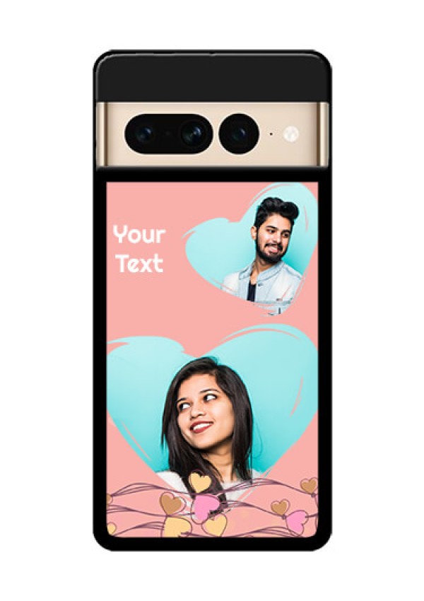 Google Pixel 7 Pro 5G Custom Glass Phone Case - Love Doodle Design