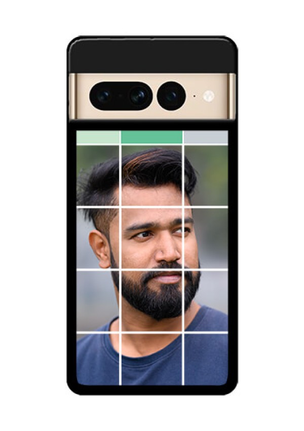 Google Pixel 7 Pro 5G Custom Glass Phone Case - With White Box Pattern