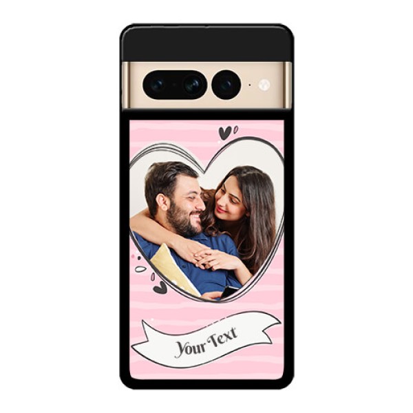 Google Pixel 7 Pro 5G Custom Glass Phone Case - Vintage Heart Design
