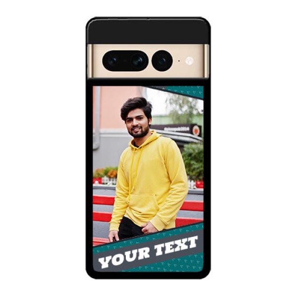 Google Pixel 7 Pro 5G Custom Glass Phone Case - Background Pattern Design With Quote