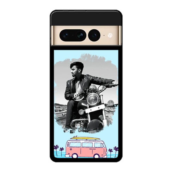 Google Pixel 7 Pro 5G Custom Glass Phone Case - Travel & Adventure Design