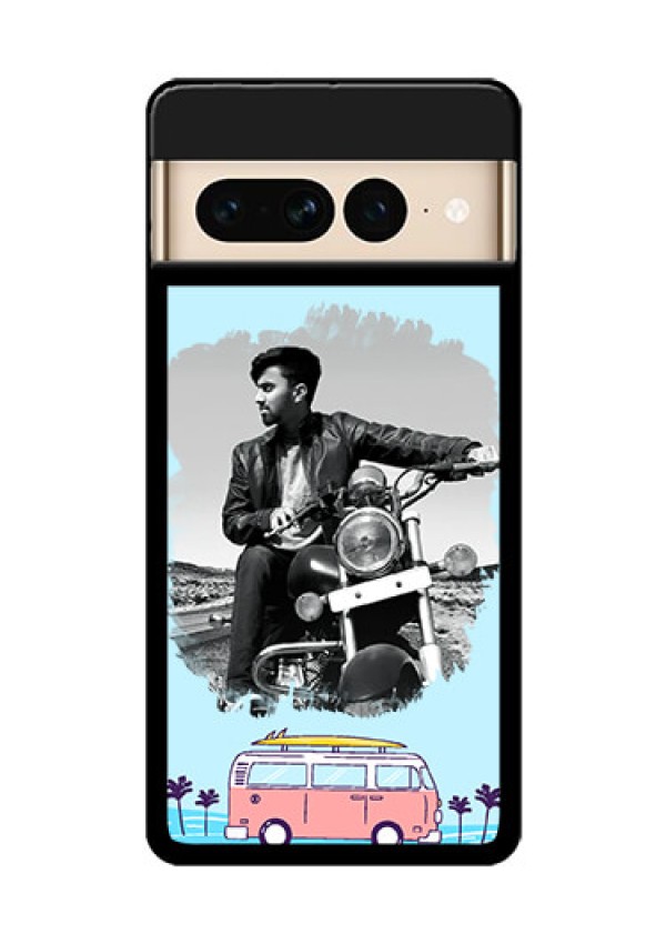 Google Pixel 7 Pro 5G Custom Glass Phone Case - Travel & Adventure Design