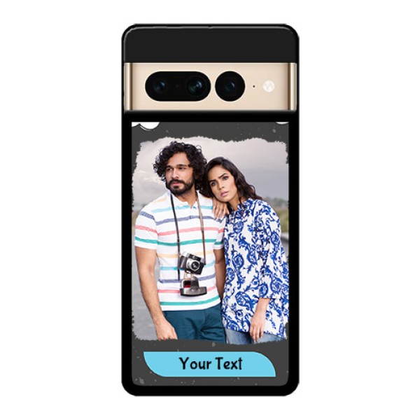 Google Pixel 7 Pro 5G Custom Glass Phone Case - Splashes With Love Doodles Design