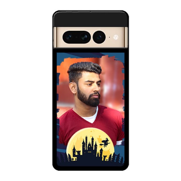 Google Pixel 7 Pro 5G Custom Glass Phone Case - Halloween Witch Design