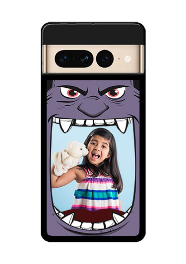 Google Pixel 7 Pro 5G Custom Glass Phone Case - Angry Monster Design