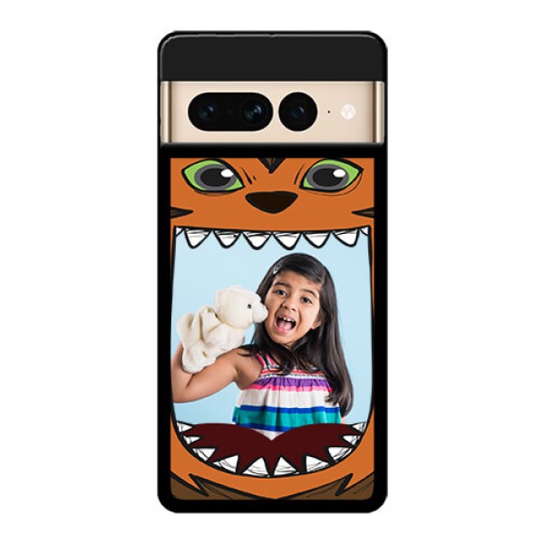 Google Pixel 7 Pro 5G Custom Glass Phone Case - Owl Monster Back Case Design