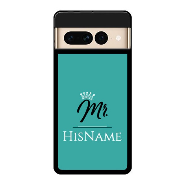 Google Pixel 7 Pro 5G Custom Glass Phone Case - Mr With Name Design