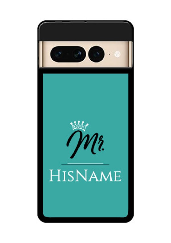 Google Pixel 7 Pro 5G Custom Glass Phone Case - Mr With Name Design