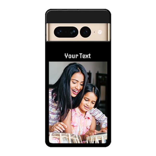 Google Pixel 7 Pro 5G Custom Glass Phone Case - Photo With Name Design