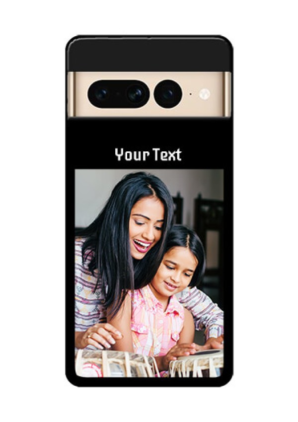 Google Pixel 7 Pro 5G Custom Glass Phone Case - Photo With Name Design