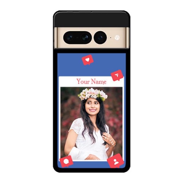 Google Pixel 7 Pro 5G Custom Glass Phone Case - Like Share And Comment Design