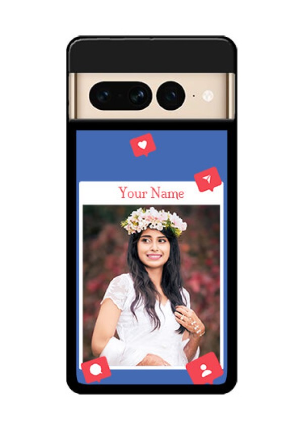 Google Pixel 7 Pro 5G Custom Glass Phone Case - Like Share And Comment Design