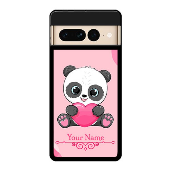 Google Pixel 7 Pro 5G Custom Glass Phone Case - Cute Panda Design