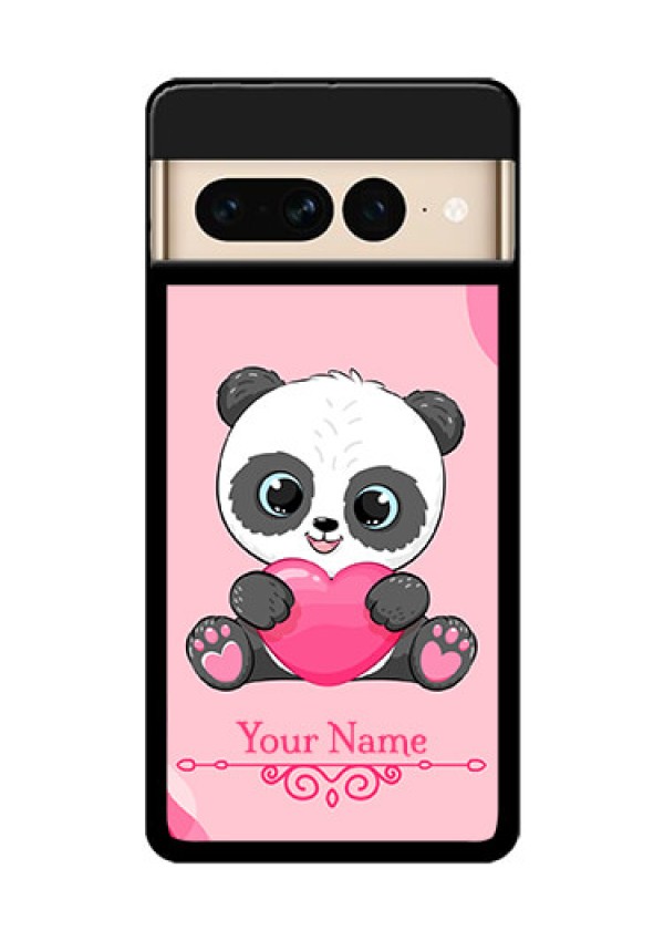 Google Pixel 7 Pro 5G Custom Glass Phone Case - Cute Panda Design