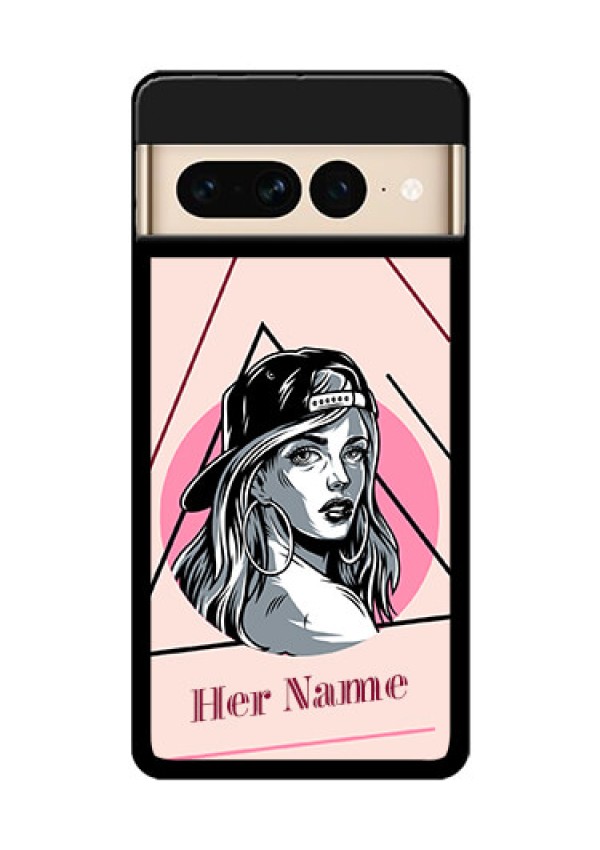 Google Pixel 7 Pro 5G Custom Glass Phone Case - Rockstar Girl Design