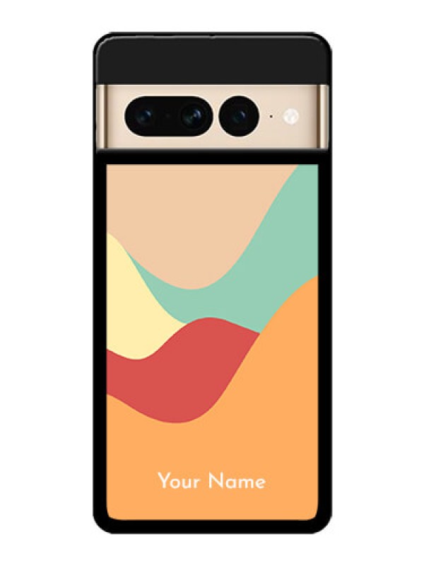 Custom Google Pixel 7 Pro 5G Custom Glass Phone Case - Ocean Waves Multi - Colour Design