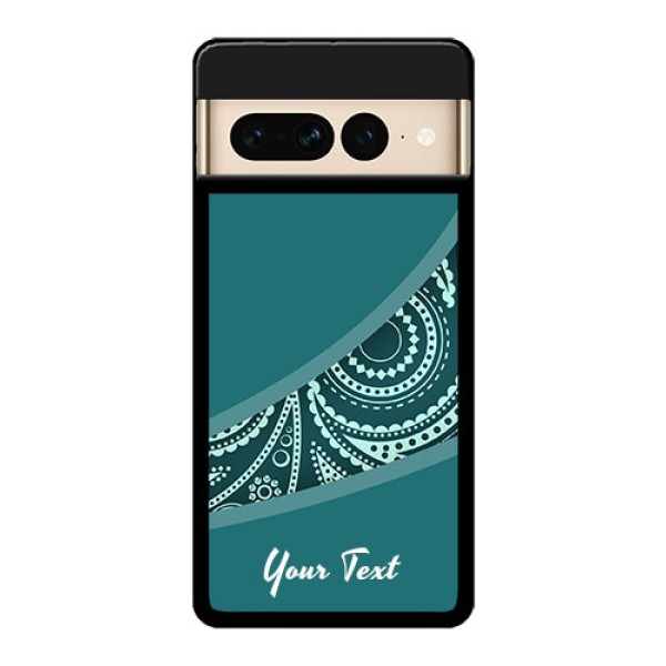 Google Pixel 7 Pro 5G Custom Glass Phone Case - Semi Visible Floral Design