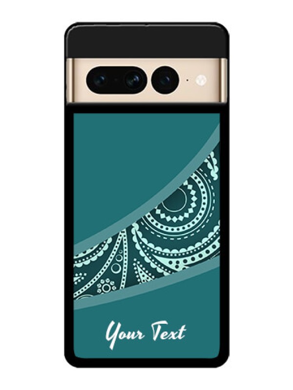 Custom Google Pixel 7 Pro 5G Custom Glass Phone Case - Semi Visible Floral Design