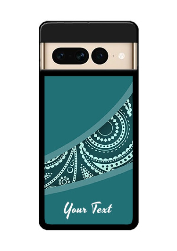 Google Pixel 7 Pro 5G Custom Glass Phone Case - Semi Visible Floral Design