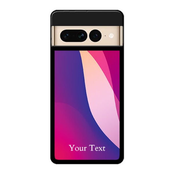 Google Pixel 7 Pro 5G Custom Glass Phone Case - Digital Abstract Overlap Design