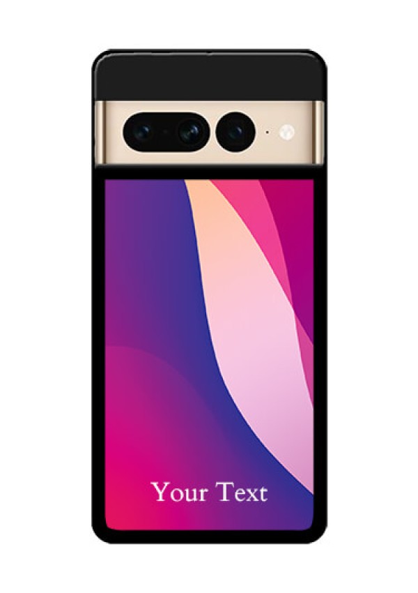 Google Pixel 7 Pro 5G Custom Glass Phone Case - Digital Abstract Overlap Design