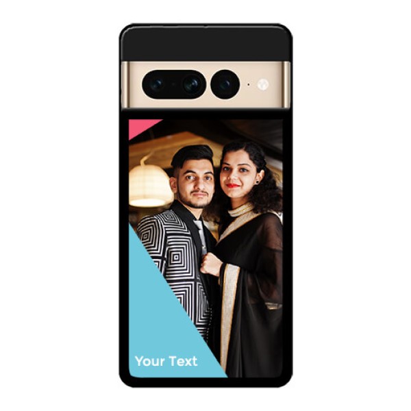 Google Pixel 7 Pro 5G Custom Glass Phone Case - Stacked Triple Colour Design