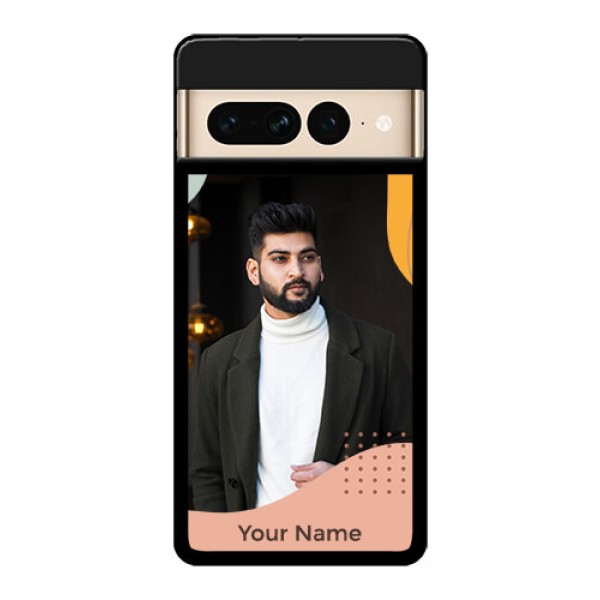 Google Pixel 7 Pro 5G Custom Glass Phone Case - Tri - Coloured Overlay Design