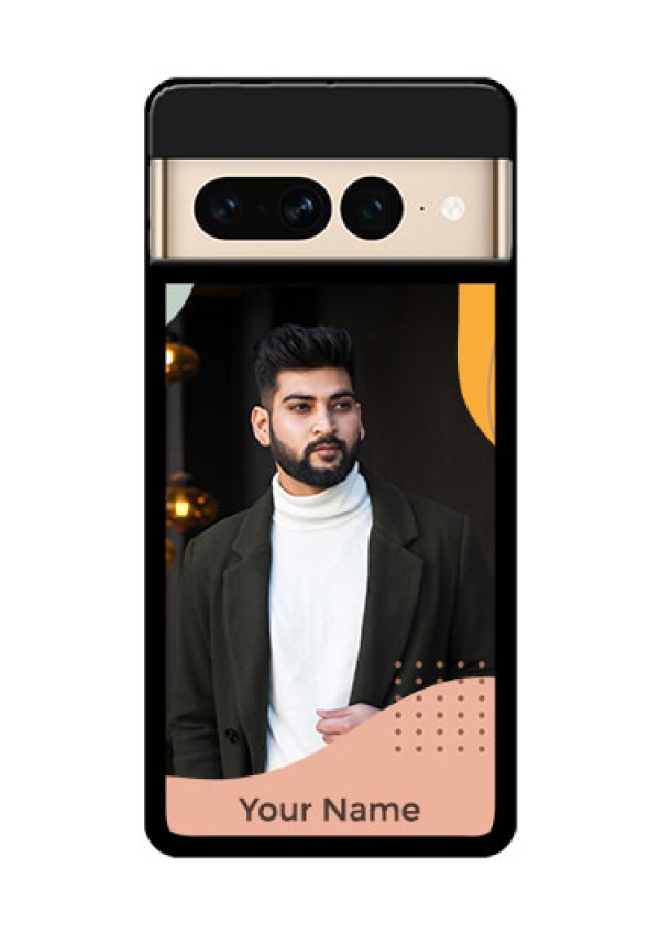Google Pixel 7 Pro 5G Custom Glass Phone Case - Tri - Coloured Overlay Design